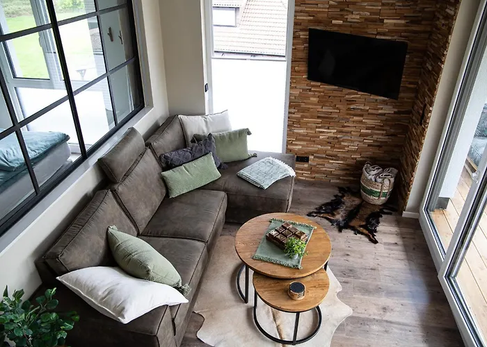 Penthouse Mit Terrasse & Sauna - Wildecker Ferienbutze Honebach